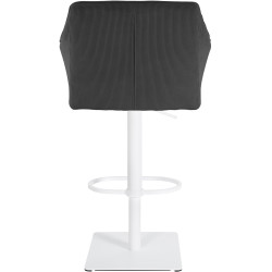Tabouret de bar Damaso W Cord gris foncé