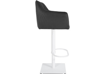 Tabouret de bar Damaso W Cord gris foncé
