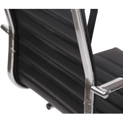 Sedia da visita Balve similpelle nera