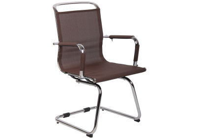 Chaise visiteur Barnet Mesh marron