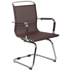 Chaise visiteur Barnet Mesh marron