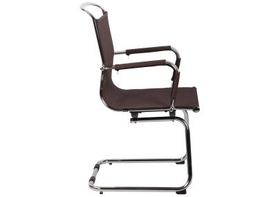 Chaise visiteur Barnet Mesh marron