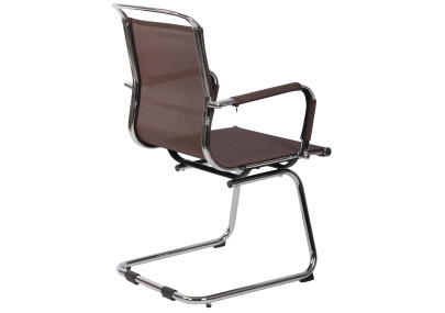 Chaise visiteur Barnet Mesh marron