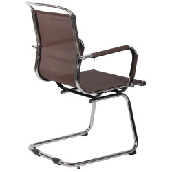Chaise visiteur Barnet Mesh marron