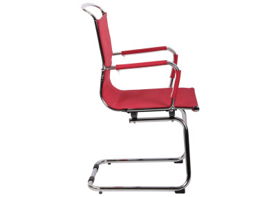 Chaise visiteur Barnet Mesh rouge