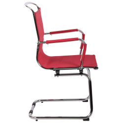 Sedia da visita Barnet Mesh rossa