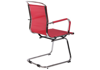 Chaise visiteur Barnet Mesh rouge