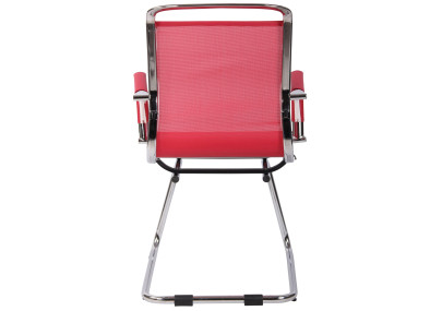 Chaise visiteur Barnet Mesh rouge