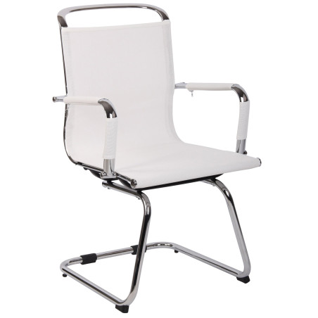 Silla de visita Barnet Mesh blanca