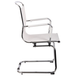 Silla de visita Barnet Mesh blanca