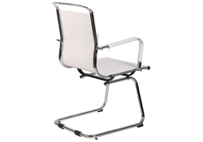 Chaise visiteur Barnet Mesh blanche