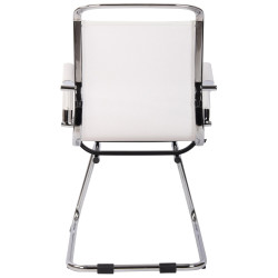 Silla de visita Barnet Mesh blanca