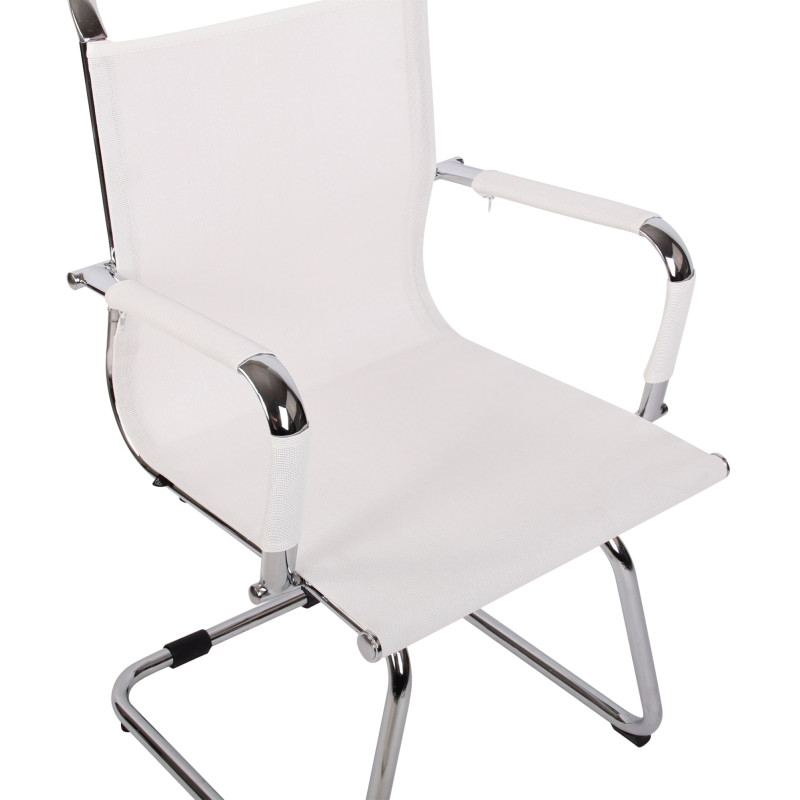 Silla de visita Barnet Mesh blanca