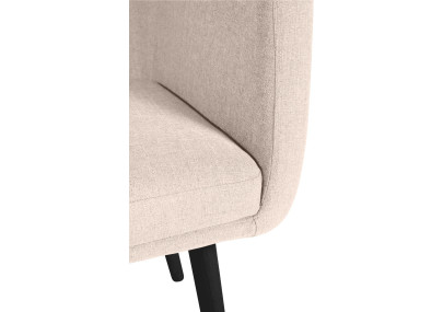 Silla de visita Utrecht tela negro beige