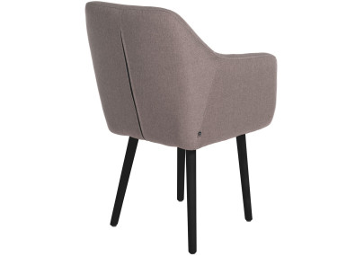 Silla de visita Utrecht tela negro topo