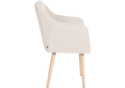 Chaise visiteur Utrecht tissu natura crème