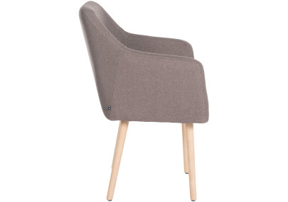 Chaise visiteur Utrecht tissu natura taupe