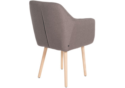 Chaise visiteur Utrecht tissu natura taupe