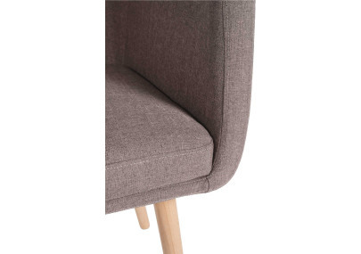 Chaise visiteur Utrecht tissu natura taupe