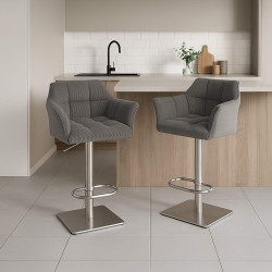 Tabouret de bar Damaso E Cord taupe