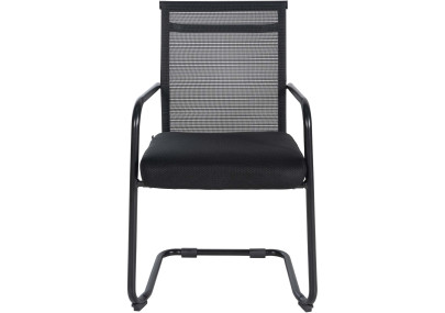 Chaise visiteur Denny noire