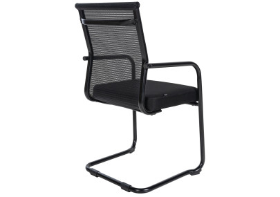 Chaise visiteur Denny noire