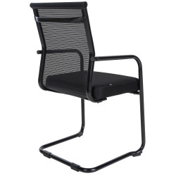 Chaise visiteur Denny noire