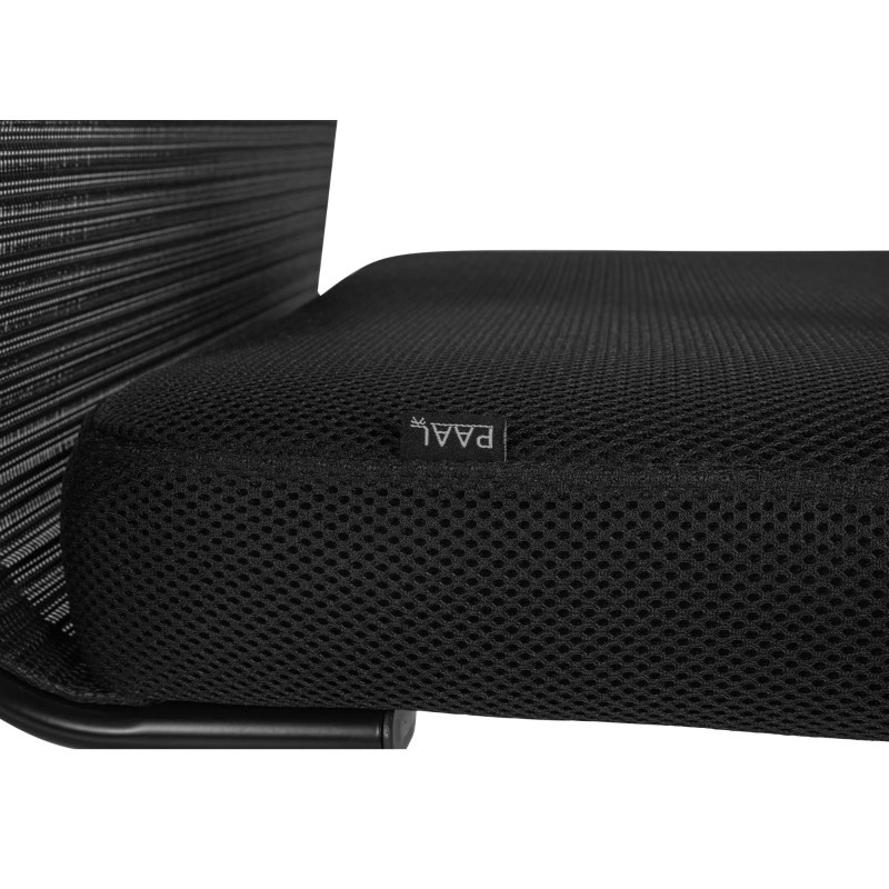 Chaise visiteur Denny noire