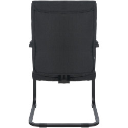 Silla de visita XL Anubis tela negro/negro