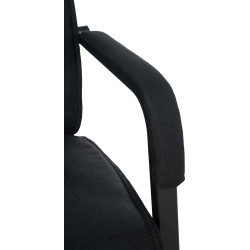 Silla de visita XL Anubis tela negro/negro