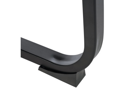 Chaise visiteur XL Anubis tissu noir/noir