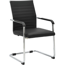 Silla de visita Hakon negra