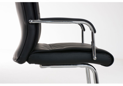 Chaise visiteur Caro noire