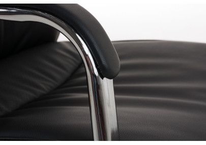 Chaise visiteur Caro noire