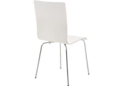 Chaise visiteur Pepe blanche