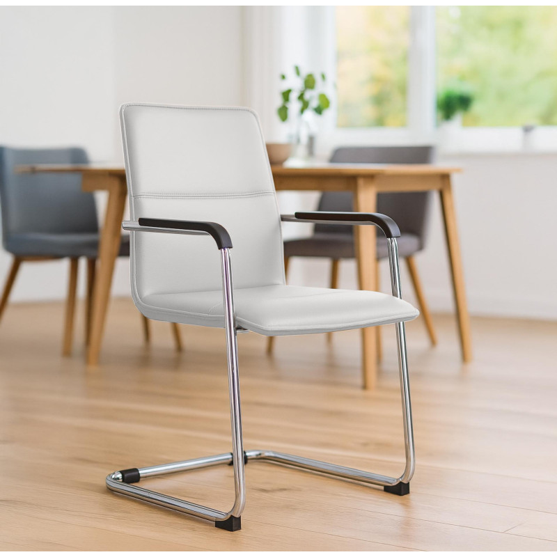 Cadeira de visitante Seattle branca