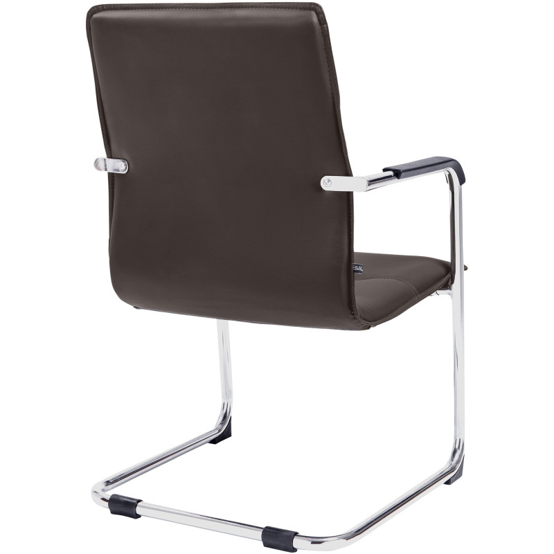 Chaise visiteur Seattle marron