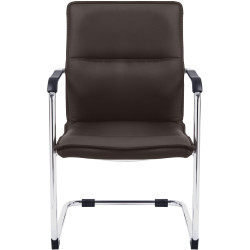 Silla de visitante Seattle marrón