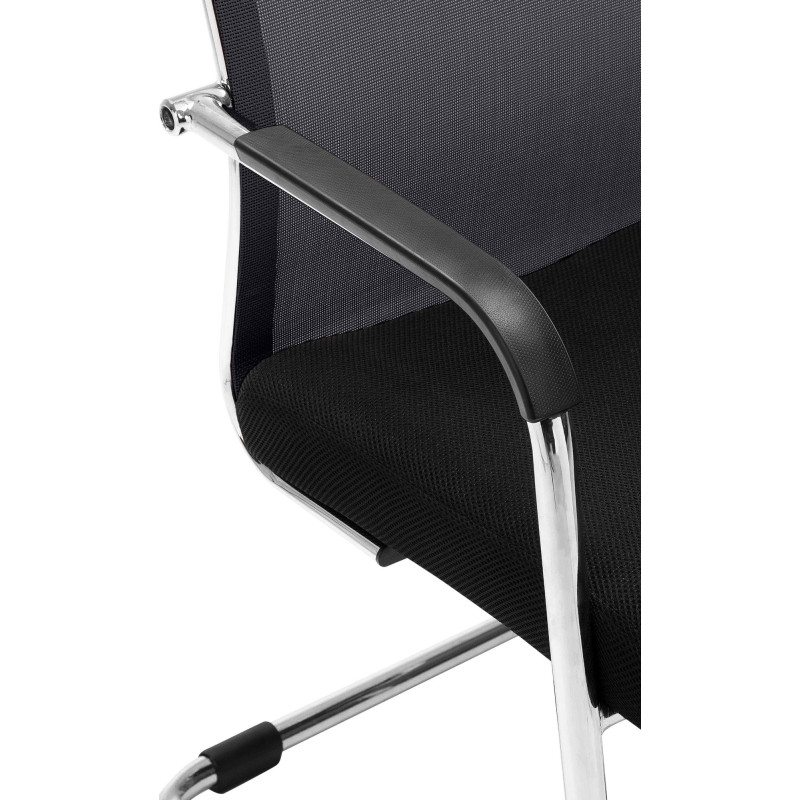 Sedia da visita Brenda nera