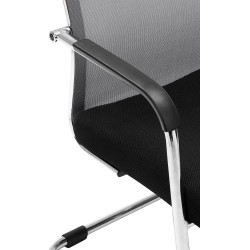 Sedia da visita Brenda grigia