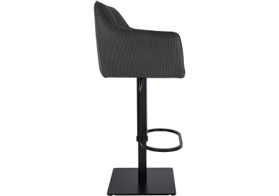 Tabouret de bar Damaso B Cord gris foncé