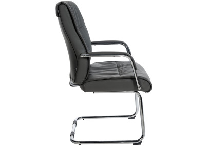 Chaise visiteur grise Sievert