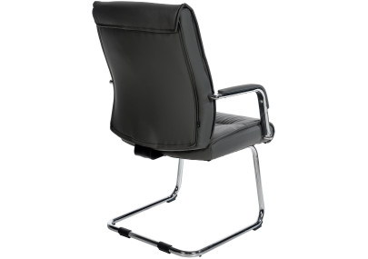 Chaise visiteur grise Sievert