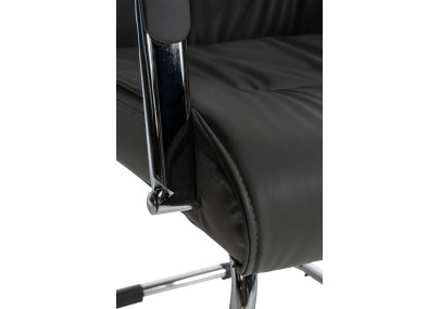 Chaise visiteur grise Sievert