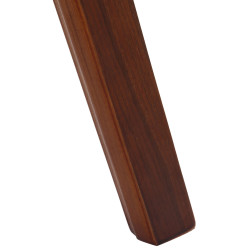 Sedia da visita Kingston noce/bianco