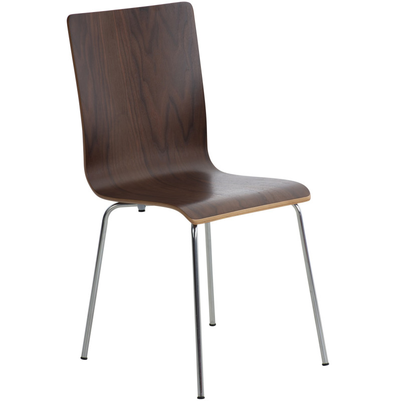 Sedia da visita Pepe in noce