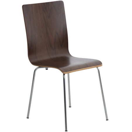 Sedia da visita Pepe in noce