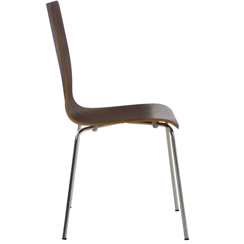 Sedia da visita Pepe in noce