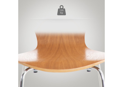 Silla de visitante Calisto en roble