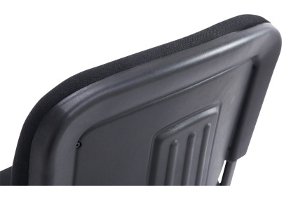 Sedia da visita Ken XL in tessuto nero